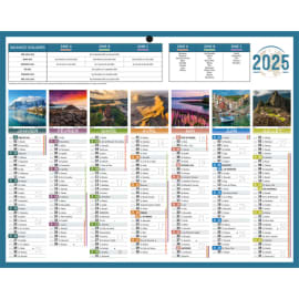 CBG - CBG Calendrier ZEN, Janvier à Décembre 2024, 40,5x55cm, 2 œillets et  1 cordonnet disponible chez 7 PLUS 2 ADS CONCEPT