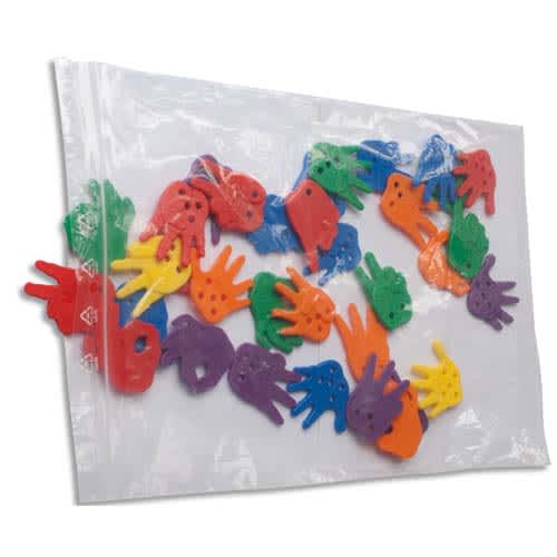 Lot de 100 sachets plastique Ecoclip neutre en PEBD 50 microns 23 x 32 cm brochables. photo du produit Principale L