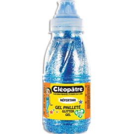 CLEOPATRE Flacon de gel pailleté couleur bleue 250 ml x 8 photo du produit