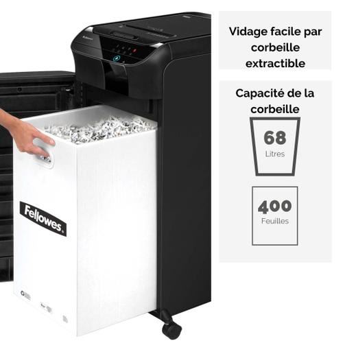 FELLOWES Destructeur AUTOMAX 350C sécurité P-4, coupe croisée - 4964101 photo du produit Secondaire 3 L