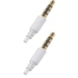 APM Cordon jack 3,5mm Mâle/Mâle 3m Blanc 418018 photo du produit