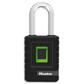 MASTER LOCK Cadenas biométrique en métal de largeur 56 mm. Possible 10 empreintes photo du produit