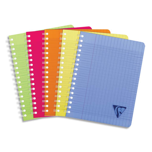 Clairefontaine Cahier Linicolor Fresh Spirale 100p 17 x 22 cm