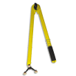 WONDAY Compas en plastique incassable Jaune 50cm 1 pied ventouse et porte-craie ou marqueur tableau photo du produit