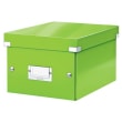 LEITZ Boîte CLICK&STORE. Format S A5 - Dimensions : L21.6 x H16 x P28. 2 cm. Coloris Vert photo du produit