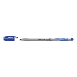 BIC Intensity Stylo Feutre d'écriture Pointe Medium et Corps métallisé - Bleu foncé photo du produit