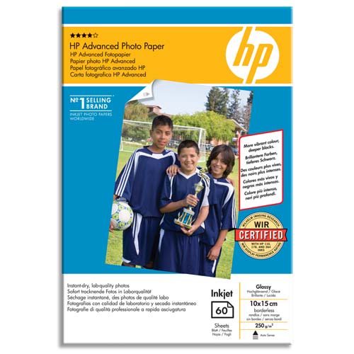 HP Papier photo 250 grammes brillant A3 20Q8697A photo du produit Principale L