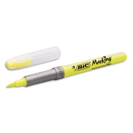 BIC Highlighter Flex Surligneurs à Pointe Souple et Flexible - Jaune photo du produit