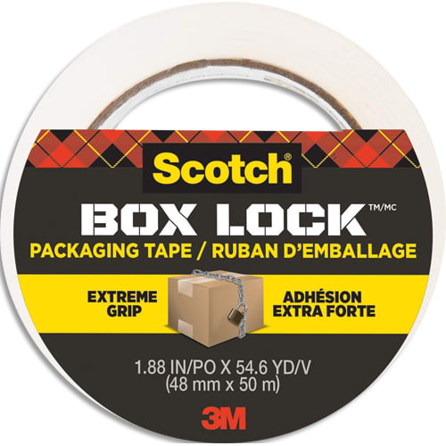 SCOTCH Ruban d'emballage papier Box Lock™ Scotch®, 48 mm x 22,8 m, adhésion extra forte photo du produit Principale L