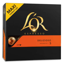 L'OR Boîte de 20 dosettes de 104g de café moulu Espresso Delizioso n°4 photo du produit