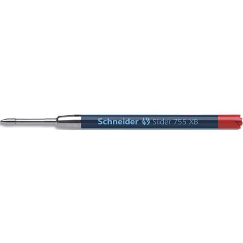 SCHNEIDER Recharge bille slider 755 XB - Encre viscoglide Rouge photo du produit Principale L