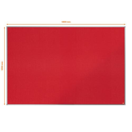 NOBO Tableau d'affichage en feutre Essence 1800x1200 mm - rouge - 1904068 photo du produit Secondaire 1 L