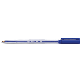 PERGAMY Stylo à bille pointe moyenne encre Bleue corps plastique cristal avec capuchon photo du produit