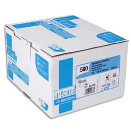 GPV Boîte de 500 enveloppes C5 162x229mm Blanches auto-adhésives NF PEFC 90g photo du produit