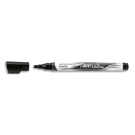 BIC Velleda Feutres pour Tableau Blanc Effaçables à Sec Pointe Conique Large - Noir photo du produit