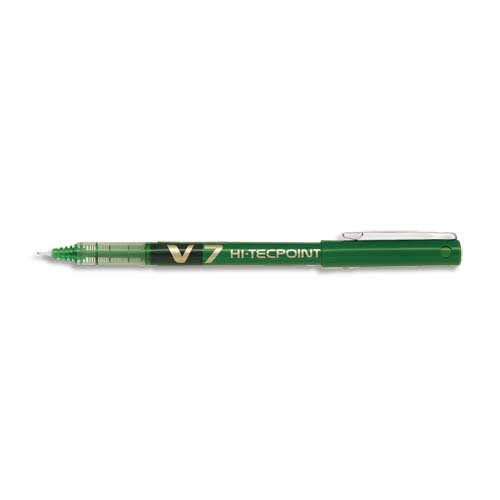 PILOT Stylo Roller pointe tubulaire 0,7 mm encre liquide Verte HI-TECPOINT BX-V7 photo du produit Principale L