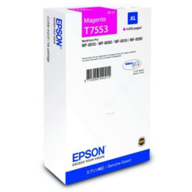 EPSON Cartouche Jet d'Encre Magenta XL (4 000 p) WF-8xxx (T7553) - C13T755340 photo du produit