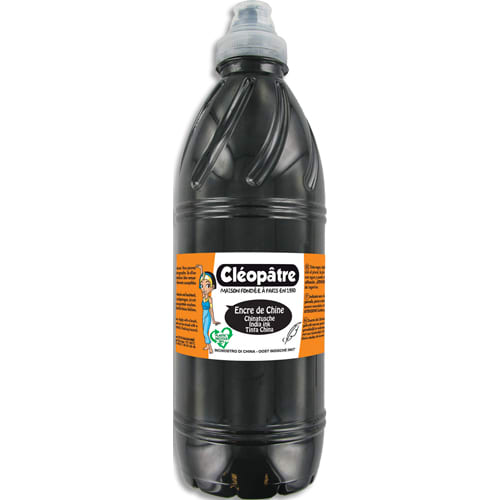 CLEOPATRE Flacon d'encre de chine concentrée 1 litre x 12 photo du produit Principale L