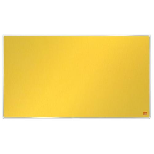 NOBO Tableau d'affichage Widescreen en feutre Impression Pro - 1880 x 1060 mm - jaune - 1915433 photo du produit