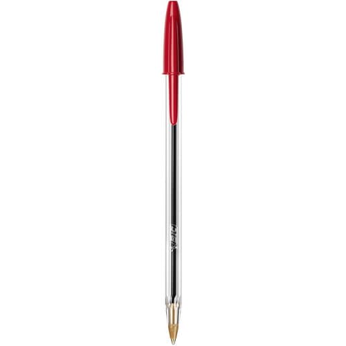 BIC Cristal Original Stylos-Bille Pointe Moyenne (1,0 mm) - Rouge photo du produit Secondaire 1 L