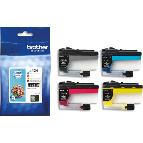 BROTHER Lot de 4 cartouches jet d'encre LC424VAL photo du produit Principale L