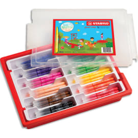 STABILO Schoolpack de 96 feutres de coloriage pointe large Power Max - Coloris assortis photo du produit