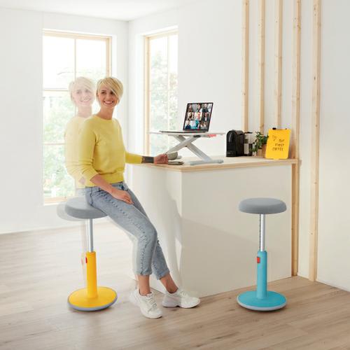 LEITZ Cosy Tabouret ergonomique assis/debout, jaune, 65180019