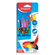 MAPED Boîte de 12 pastels à l'huile assortis diamètre 8 mm photo du produit