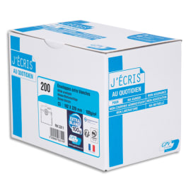 GPV Boîte de 200 enveloppes C5 162x229mm 100g Blanches auto-adhésives PEFC photo du produit