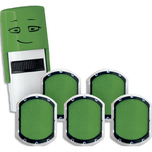 COLOP Boîte de 5 encriers vert smooth pour tampon Nio Emoji photo du produit Principale L