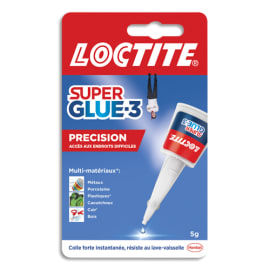 SUPER GLUE Flacon 5g Colle instantanée liquide (embout de précision) PRECISION photo du produit