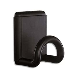 UNILUX Pat&egrave;re murale magn&eacute;tique abs Noire charge maximale 12 Kg - Dimensions 8 x 10 cm photo du produit