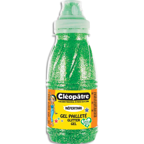 CLEOPATRE Flacon de gel pailleté couleur verte 250 ml x 8 photo du produit Principale L