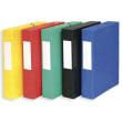 PERGAMY Bo&icirc;te de classement &agrave; &eacute;lastique en carte lustr&eacute;e 7/10, 600g. Dos 60mm. Coloris assortis. photo du produit