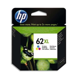 HP 62XL Cartouche d'Encre Trois Couleurs grande capacit&eacute; Authentique (C2P07AE) photo du produit