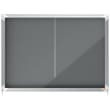 NOBO Vitrine d'affichage porte coulissante Premium Plus - feutre gris - 8 x A4 - 1915336 photo du produit