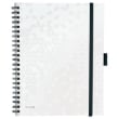 LEITZ Cahier spiralé WOW BEMOBILE 21x29,7cm, 160 pages 5x5. Couverture souple polypro. Coloris Blanc photo du produit