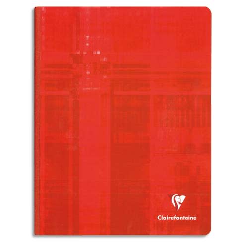 CLAIREFONTAINE Cahier brochure rigide Metric 24x32cm 192 pages petits carreaux 5x5. Couverture carte photo du produit Principale L