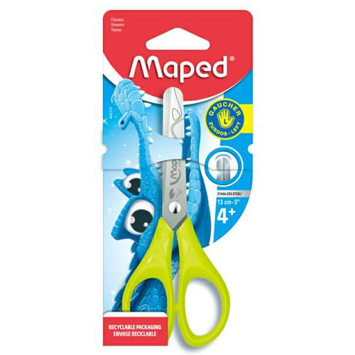 MAPED Ciseaux Pulse Gaucher assortis, lames graduées en acier inoxydable - L13 cm, bouts ronds D10 mm photo du produit Secondaire 1 L