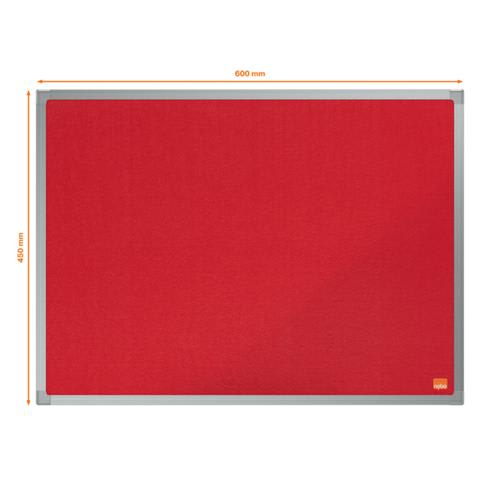 NOBO Tableau d'affichage en feutre Essence 600x450 mm - rouge - 1915202 photo du produit Secondaire 1 L