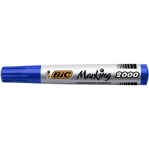 BIC Marking 2000 ECOlutions Marqueurs Permanents à Pointe Conique Moyenne - Bleu photo du produit Secondaire 2 L