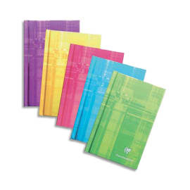 CLAIREFONTAINE Carnet brochure 128 pages 7,5x12cm 5x5. Couverture carte assortie photo du produit