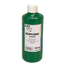 ART PLUS Acrylique brillante 500ml Vert émeraude photo du produit