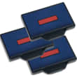 TRODAT Blister 3 recharges 6/56 pour appareils 5177/5204/5558/55510... Bicolore Bleu et Rouge photo du produit