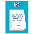 OXFORD Bloc de 30 feuilles BRISTOL OXFORD perforées 14,8 x 21 cm uni Blanc photo du produit