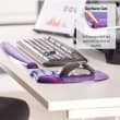 FELLOWES Tapis souris repose-poignet gel crystal Violet 91441 photo du produit Secondaire 3 S