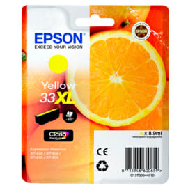 EPSON Cartouche Jet d'Encre Claria Premium Jaune (XL) ''Oranges'' 33 (T3364) - C13T33644012 photo du produit