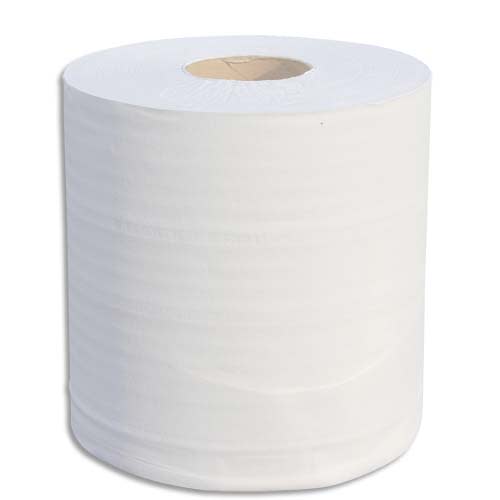 Lot de 6 Bobines d'essuyage 2 plis 700 formats 25 x 19,5 cm - L175 m, bobine  D19,5 cm Blanc Eco ≡ CALIPAGE