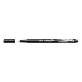 BIC Intensity Stylo Feutre d'écriture Pointe Fine et Corps Noir Verni - Noir intense photo du produit