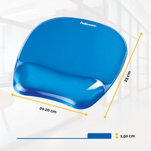 Tapis de souris avec repose-poignet APM Bleu - infinytech-reunion